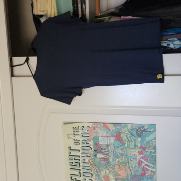 Very Soft Dark Blue WonderWink Shirt - Picture 7 of 8